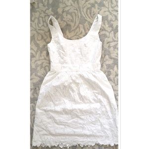 Shoshanna white Cotton dress